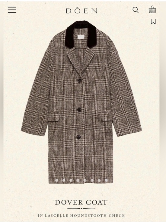 Doen Jackets & Blazers - Doen Dover Lascelle Houndstooth Coat